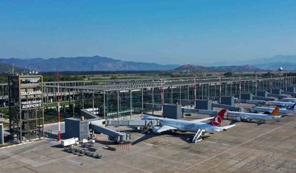Dalaman havalimanı 9 ayda 4 milyon 781 bin yolcuya hizmet verdi