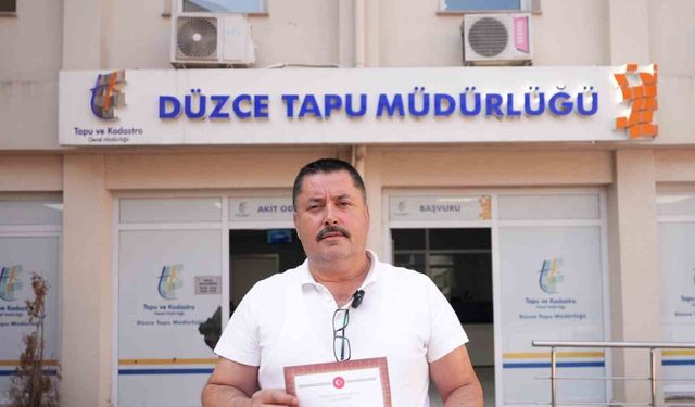 İlk tapu teslim edildi