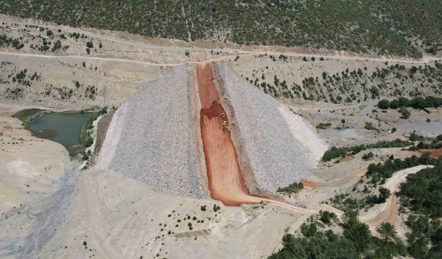 Menteş Barajı’nda inşaat çalışmaları devam ediyor